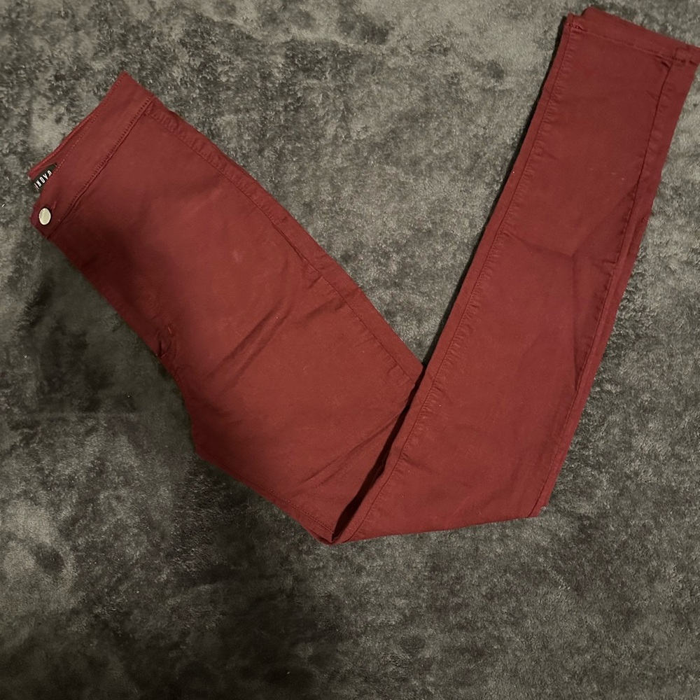 Women's Red Skinny High Waisted Jeans - FashionNova
